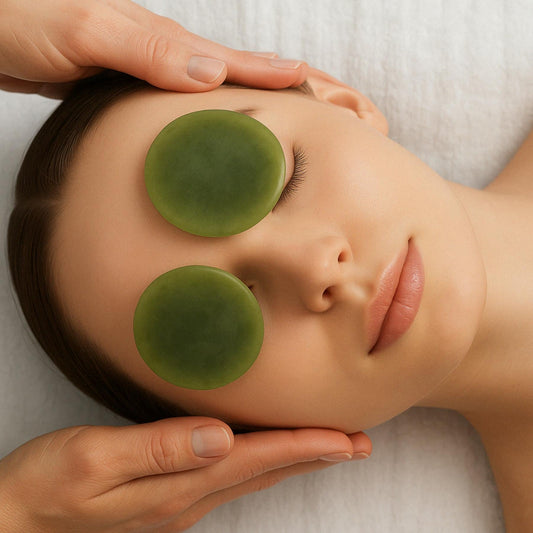 Patchs de Jade pour les Yeux – Un Soin Luxueux pour une Regénération Instantanée
